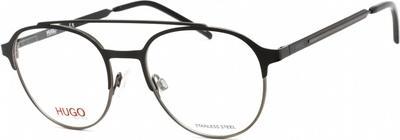 Produktbild Hugo Boss Hugo Men's Black Ruthenium Stainless Steel Aviator Eyeglasses HG 1156 0RZZ 00