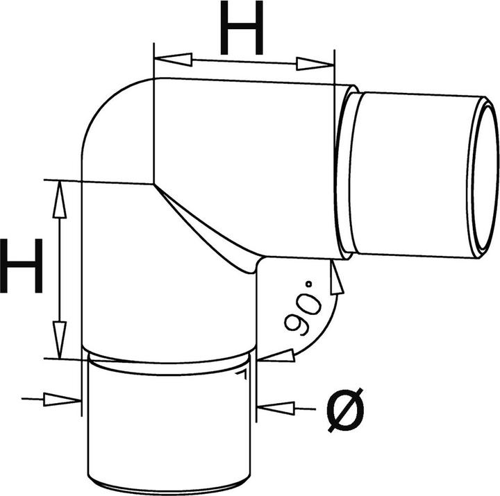 Produktbild G-Fittings Rohrverbinder 90° für Barreling (1 Stk.)