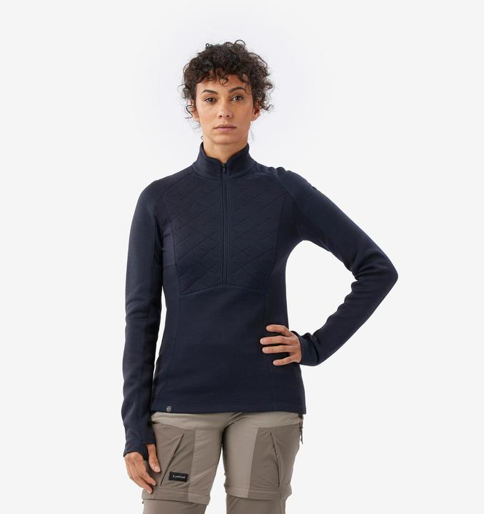 Produktbild Forclaz Merinoshirt Damen langarm - Merino Resist dunkelblau (L)
