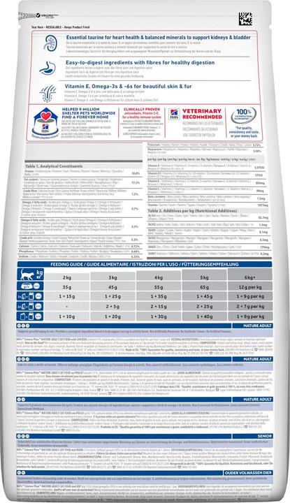 Immagine prodotto Hill's Gatto Maturo 7+ Pollo 1,5kg (Adulto, 6 pz., 1500 g)