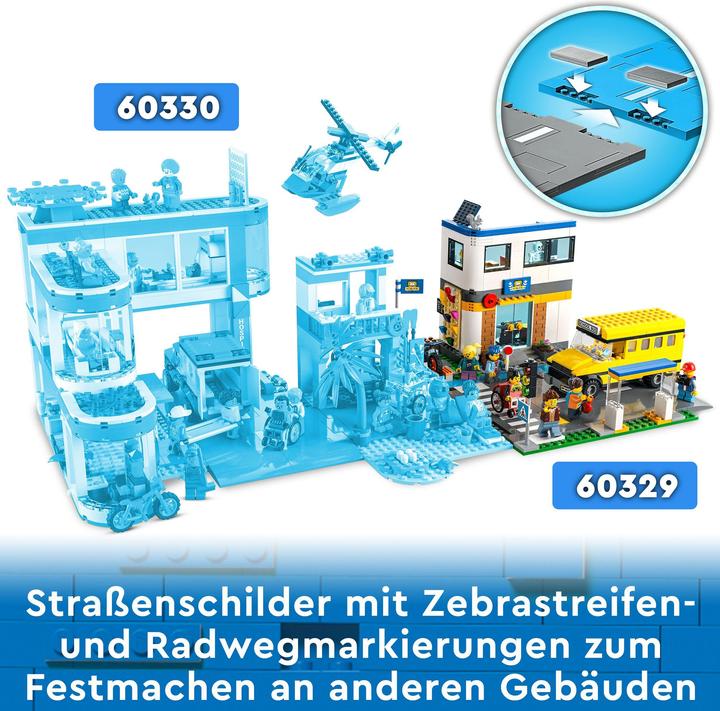 Actual product image LEGO School with school bus (60329, LEGO City)