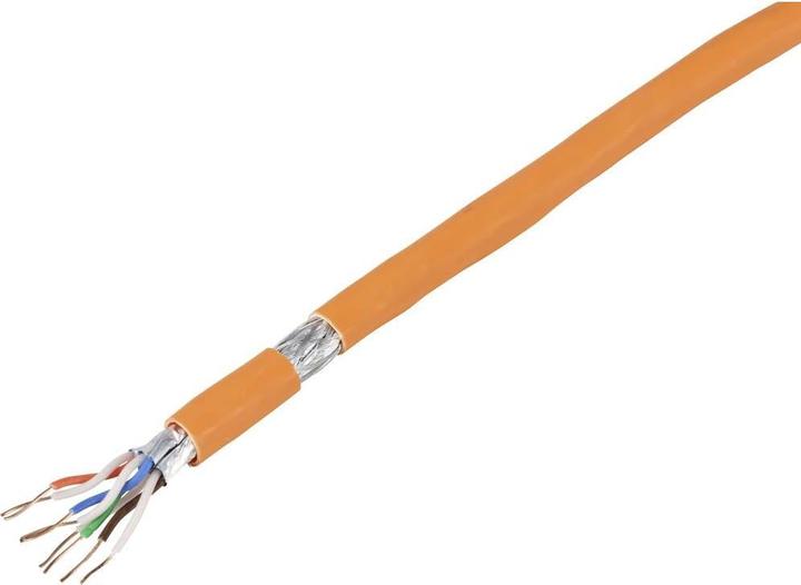 Produktbild Tru Components TC-7812644 Netzwerkkabel CAT 6a S/FTP 4 x 2 x 0.24 mm² Orange 50 (S/FTP, CAT6a, 50 m)