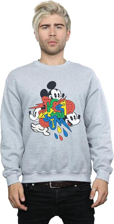 Actual product image Disney Mens Mickey Mouse Vintage Arrows Sweatshirt (M)
