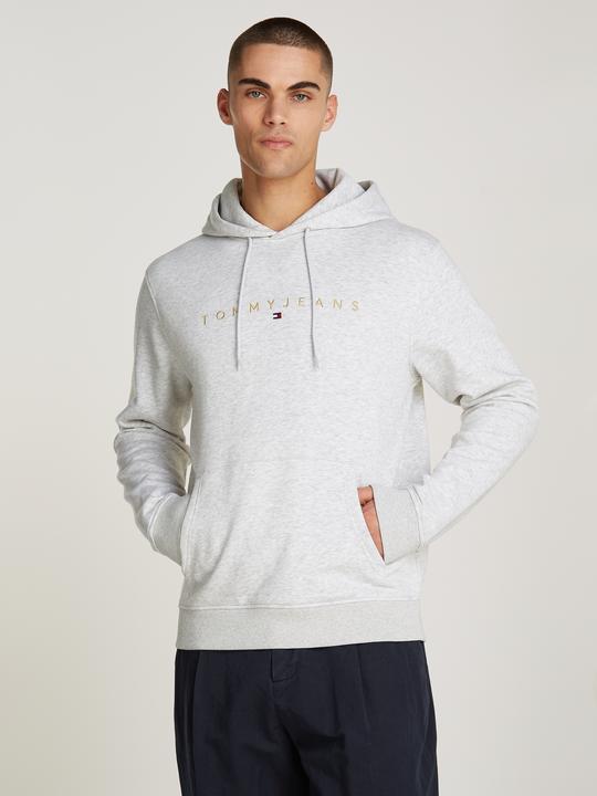 Produktbild Tommy Hilfiger Tommy Jeans Regular Heren Hoodie - Grijs - Maat S (S)