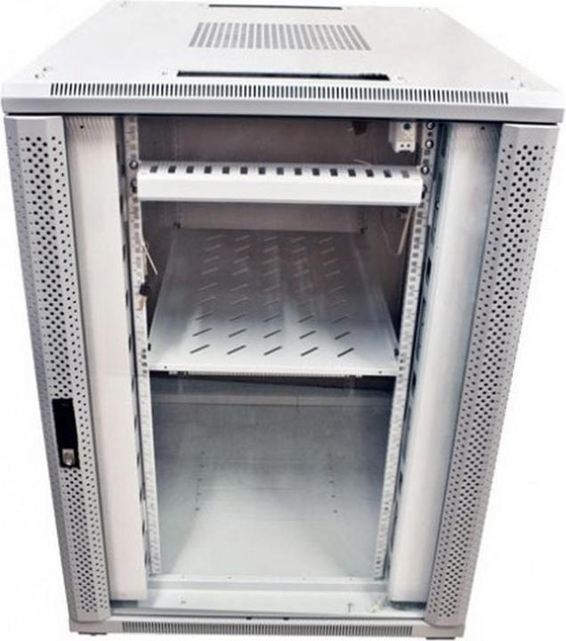 Immagine prodotto Allnet 19 Cabinet 42U L800 / P900mm *grigio chiaro* Serie SNB con porta in vetro (10.87 HE, Rack da 19 pollici)