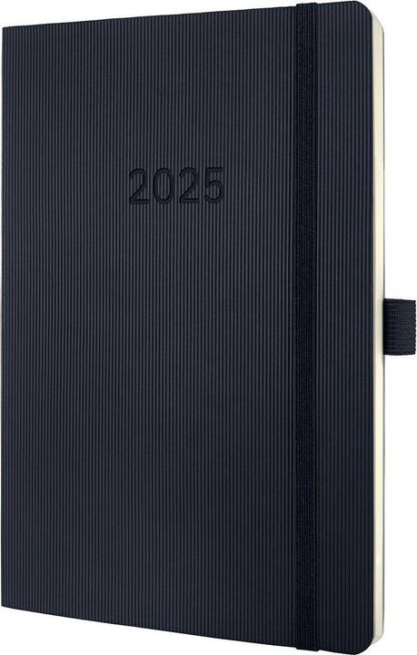 Sigel Wochenkalender 2025 C2522 1W/2S schwarz 21x13.5cm (135 x 210 mm, Deutsch)