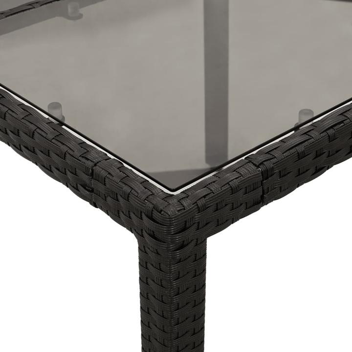 Produktbild VidaXL Gartentisch mit Glasplatte (90 cm)