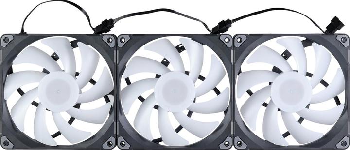 Produktbild Phanteks M25 PWM D-RGB Lüfter, 3er Pack - 140mm, schwarz (140 mm, 3 x)