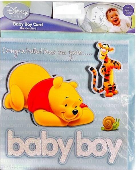 Produktbild Winnie the Pooh Grusskarte Congratulations On Your Baby Boy Karton