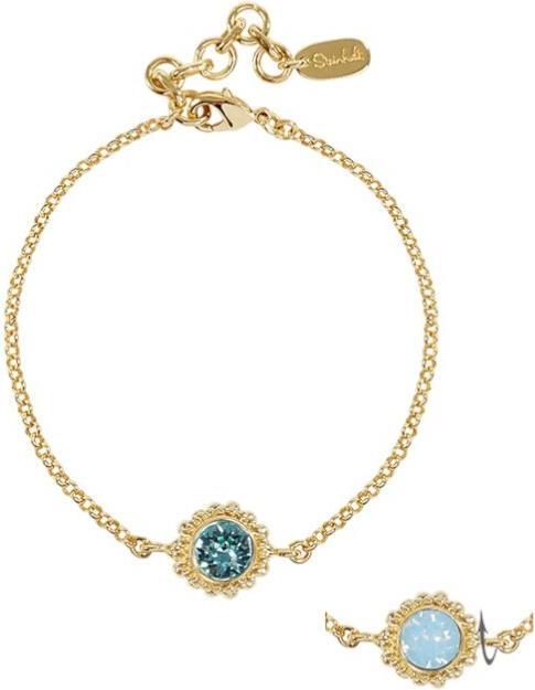 Produktbild Steinkult Armband "Sheila" (20 cm, Kristallstein, Messing, 18 Kt. Vergoldet)