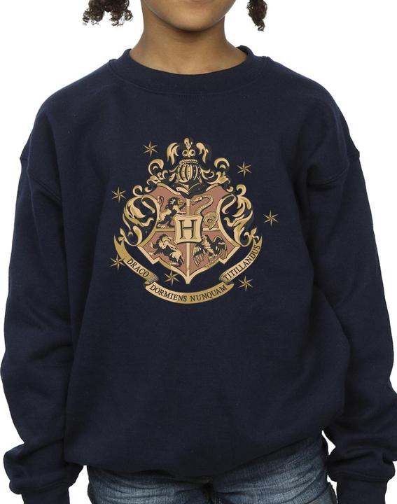 Produktbild Gold Hogwart Crest Sweatshirt Mädchen (140, 146)