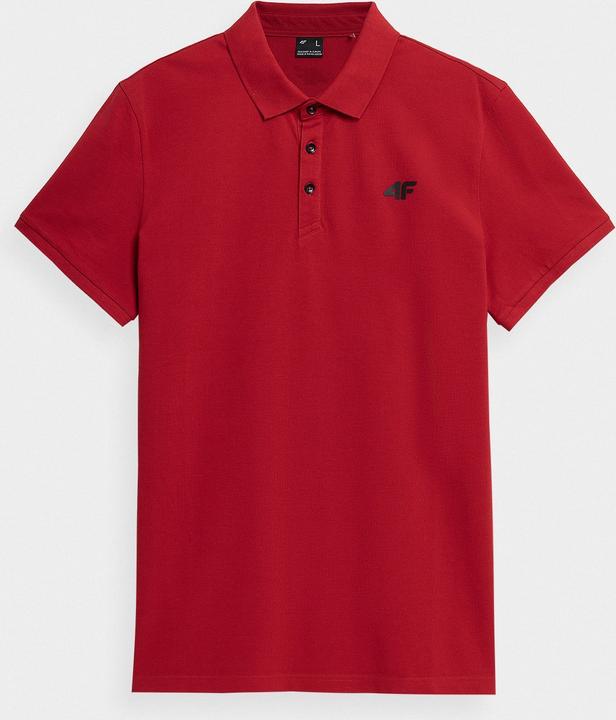 4F Tshirt Polo Czerwony TPTSM039 r. M (62)