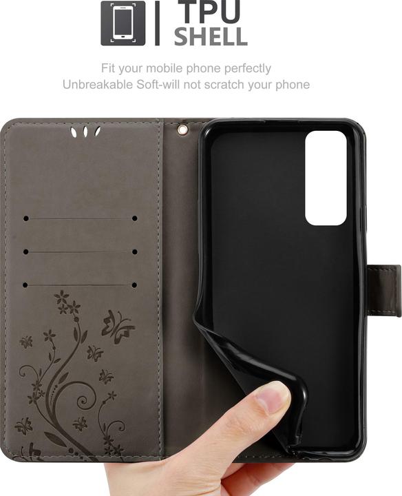 Produktbild Cadorabo Flower Book Hülle (Huawei P Smart (2021))
