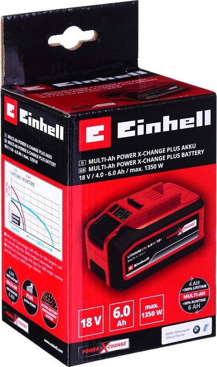 Actual product image Einhell 18V spare battery with 6 Ah Multi-Ah PXC Plus (18 V)