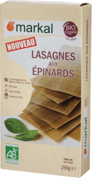 Actual product image Markal Spinach lasagna (250 g)