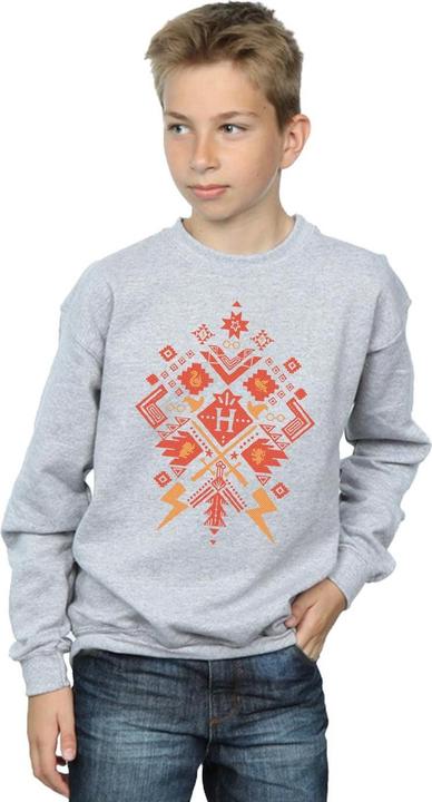 Actual product image Boys Christmas Fair Isle Sweatshirt (128)