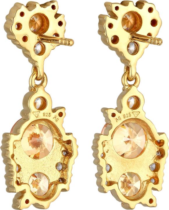 Produktbild Elli Kristall Ohrhänger (925 Sterling Silber vergoldet, Zirkonia)