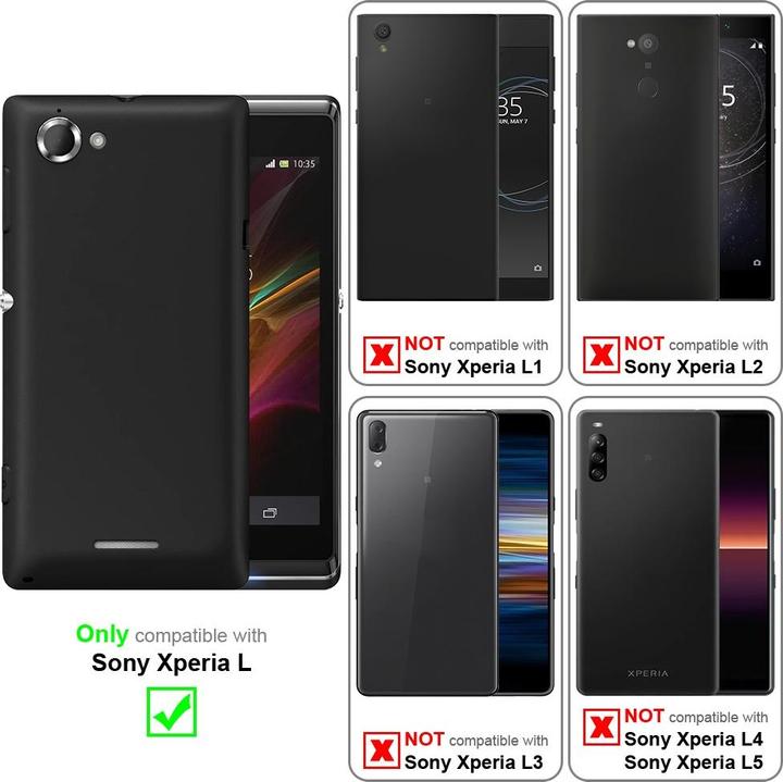 Actual product image Cadorabo Case for Sony Xperia L with belt clip (Sony Xperia L)