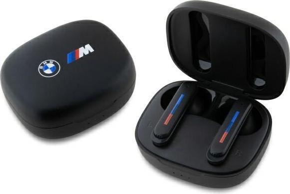 Actual product image BMW Bluetooth headphones BMBEMIATP20LOK TWS + docking station black/black Printed logos