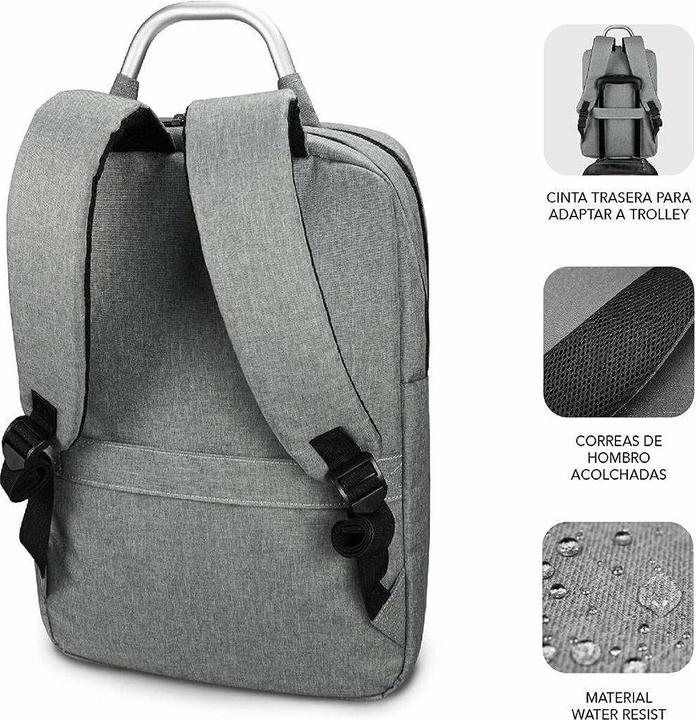 Actual product image Subblim Mochila Elite Airpadding Backpack 15,6" Grey