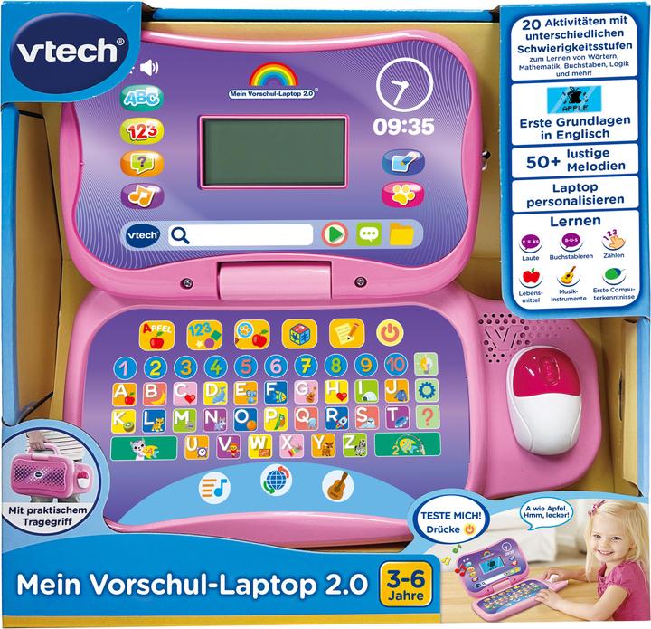 Immagine prodotto VTech Il mio portatile prescolare 2.0 rosa (Tedesco)