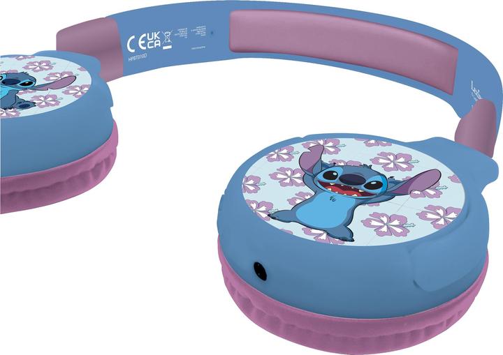 Actual product image Lexibook 2-in-1 Bluetooth/cable headphones Stitch Blue