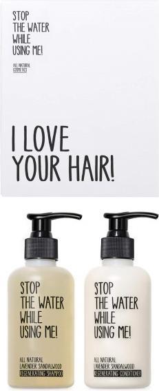 Actual product image Stop The Water While Using Me! All Natural Hair - Lavender Sandalwood Set (200 ml, Liquid shampoo)