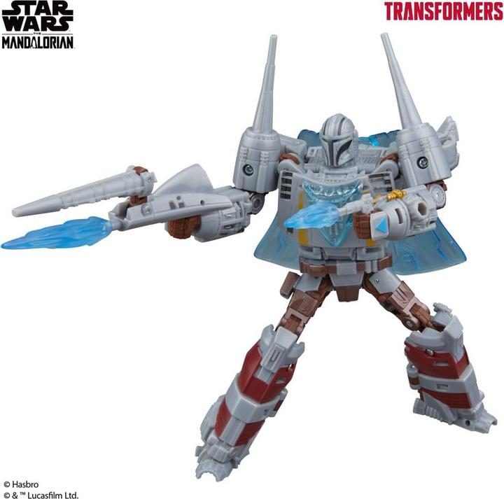 Actual product image Hasbro Star Wars x Transformers action figure The Mandalorian / N-1 Starfighter 19 cm