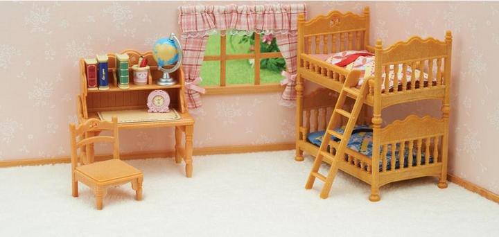 Actual product image Sylvanian Families Children's room with bunk bed