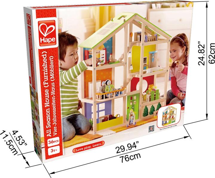 Actual product image Hape Four-season house furnished