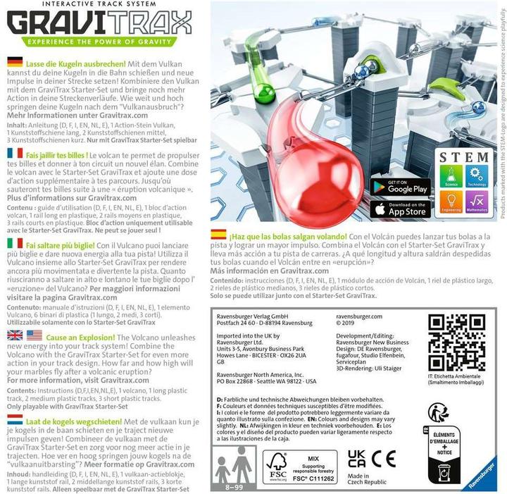 Actual product image Ravensburger GraviTrax gravitrax volcano