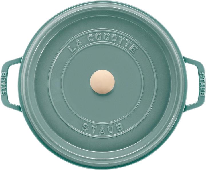 Produktbild Staub Cocotte 28 cm, rund, Eucalyptus, Gusseisen 6.7l (28 cm, Bräter + Schmortopf, Gusseisen)