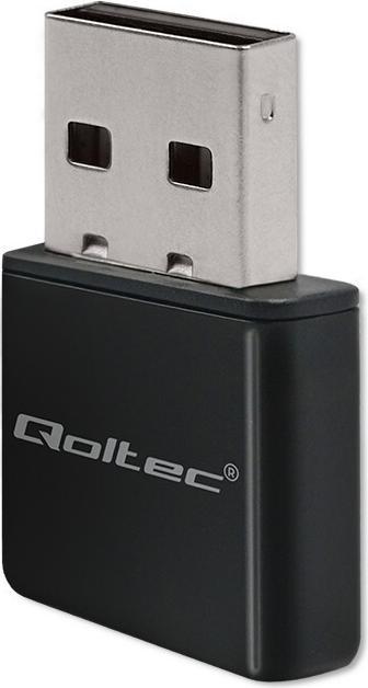 Actual product image Qoltec NANO WiFi Adapter mini Standard N, USB 2.0