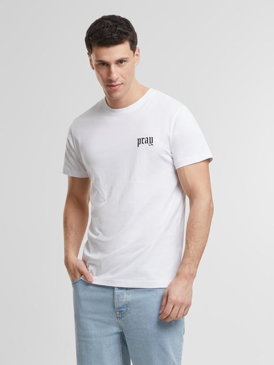 Actual product image Miss Tee Pray Old English Wording EMB Tee - 191349 (XL)