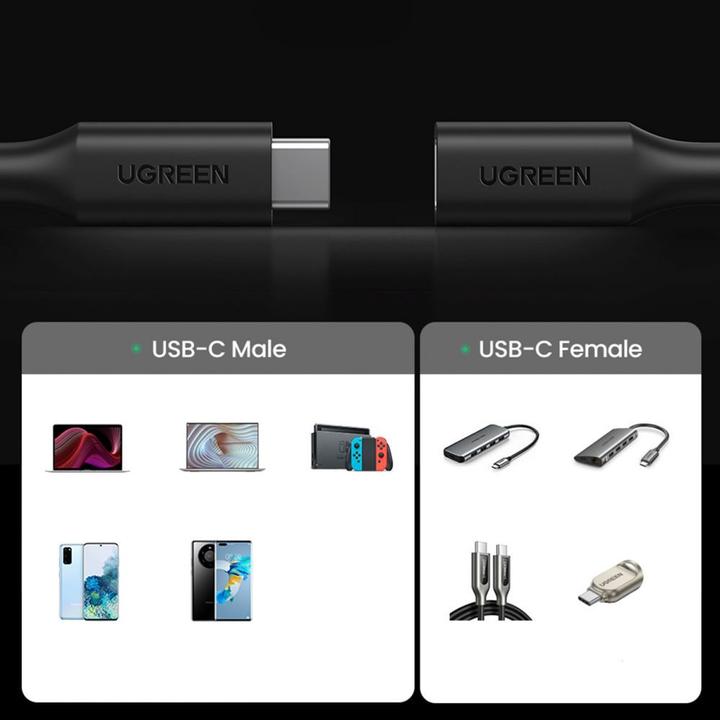 Produktbild Ugreen USB C – USB C (1 m, USB 3.2 Gen 2)