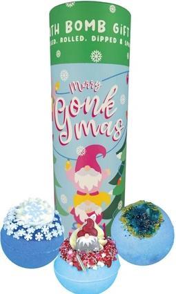 Actual product image Bomb Cosmetics Merry Gonkmas Christmas Bath Bomb Gift Set Tube
