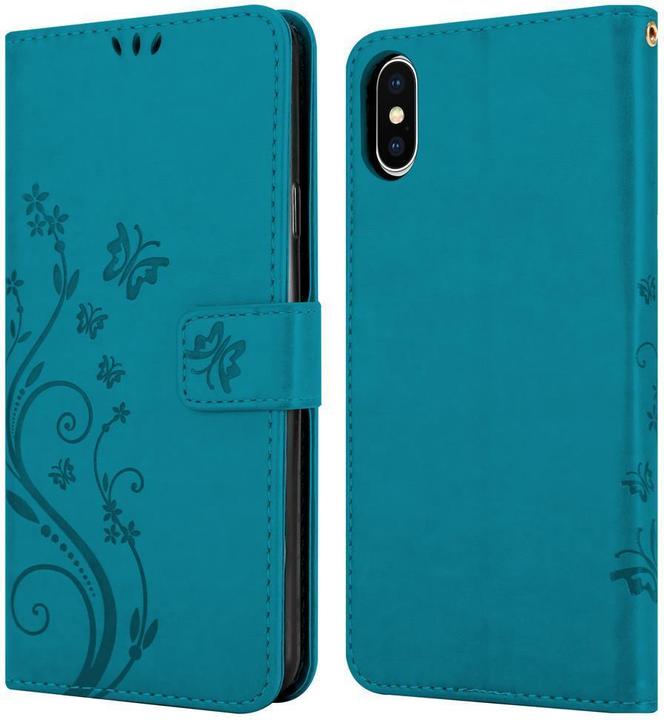 Productafbeelding Cadorabo Bloemen Boekomslag (Apple iPhone XS, Apple iPhone X)
