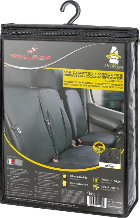 Actual product image Walser Seat covers for VW T5 single seat front in imitation leather BJ 09/2009 today