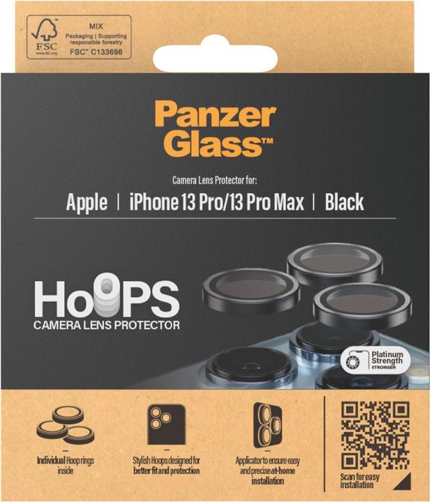 Image du produit PanzerGlass CP PP Rings pour iPhone 13 Pro/13 Pro Max noir (1 pièce(s), Apple iPhone 13 Pro Max, Apple iPhone 13 Pro)