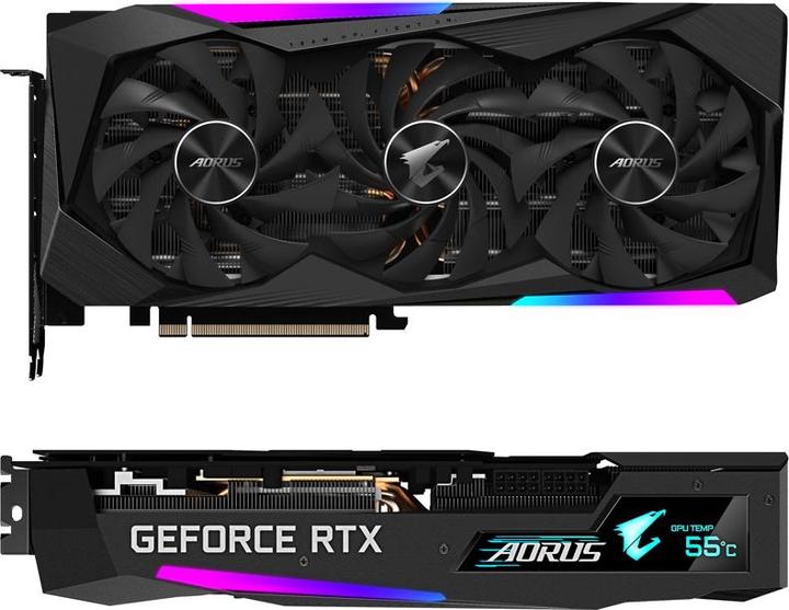 Actual product image Gigabyte Aorus GeForce RTX 3070 Master 8G LHR (8 GB)