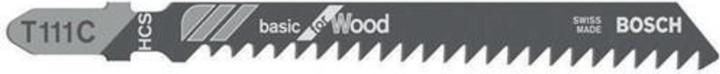 Immagine prodotto Bosch Professional Zubehör Lama per seghetto alternativo T 111 C Basic per legno, confezione da 5 pz.