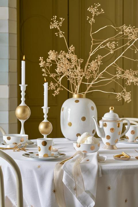 Immagine prodotto PIP Studio Portacandele in metallo Sfera media oro bianco 37 cm