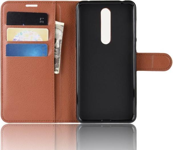 Actual product image MU Classic Litchi Leather Bookcover Series (Nokia 3.1 Plus)