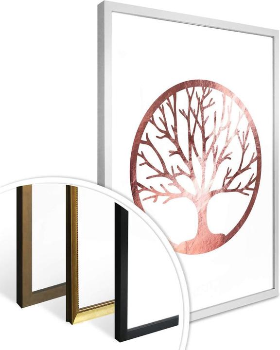 Immagine prodotto Trenddeko Albero della vita - ottica oro rosa (24 x 30 cm)
