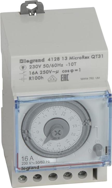 Image du produit Legrand MicroRex QT31 230V 50-60Hz 412813 Horloge journalière,quartz