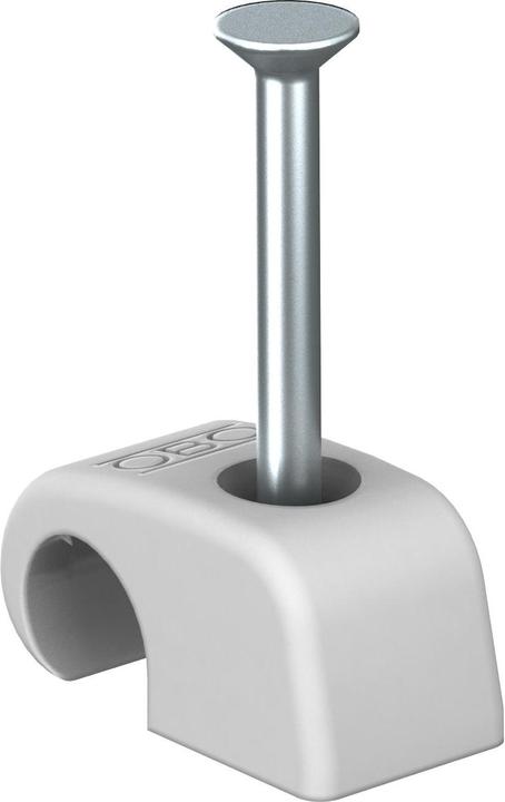 Actual product image OBO Bettermann Adhesive clip 2027 10-14mm L30 light gray