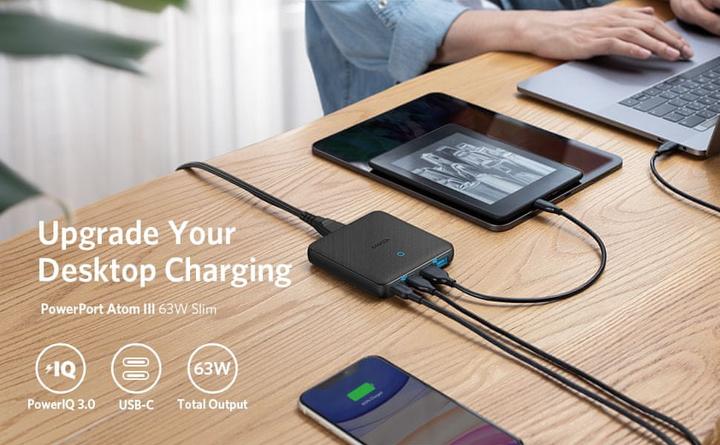 Actual product image Anker PowerPort Atom III Slim (65 W)