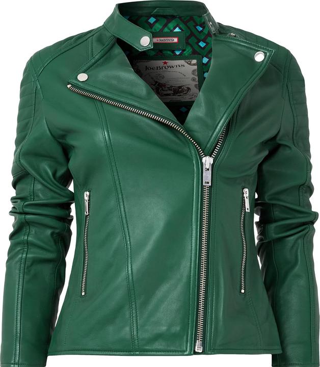 Immagine prodotto Joe Browns Giacca biker in pelle con colletto Grandad (38)