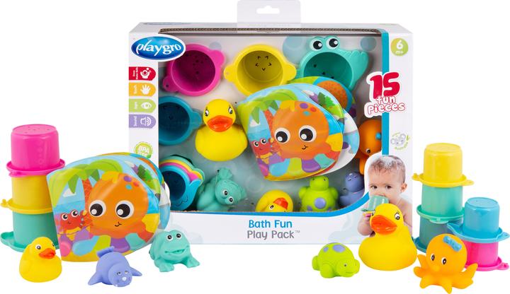 Actual product image Playgro Bath toy gift set 15 pcs.