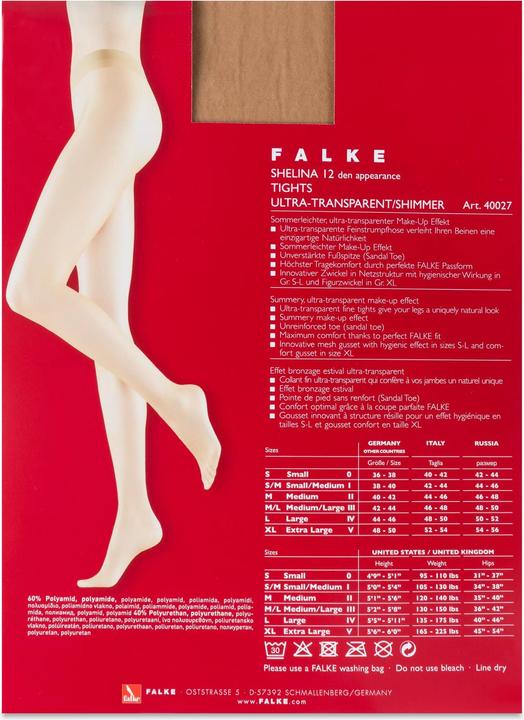Actual product image Falke Shelina 12 TI (12 DEN, 38 - 40)
